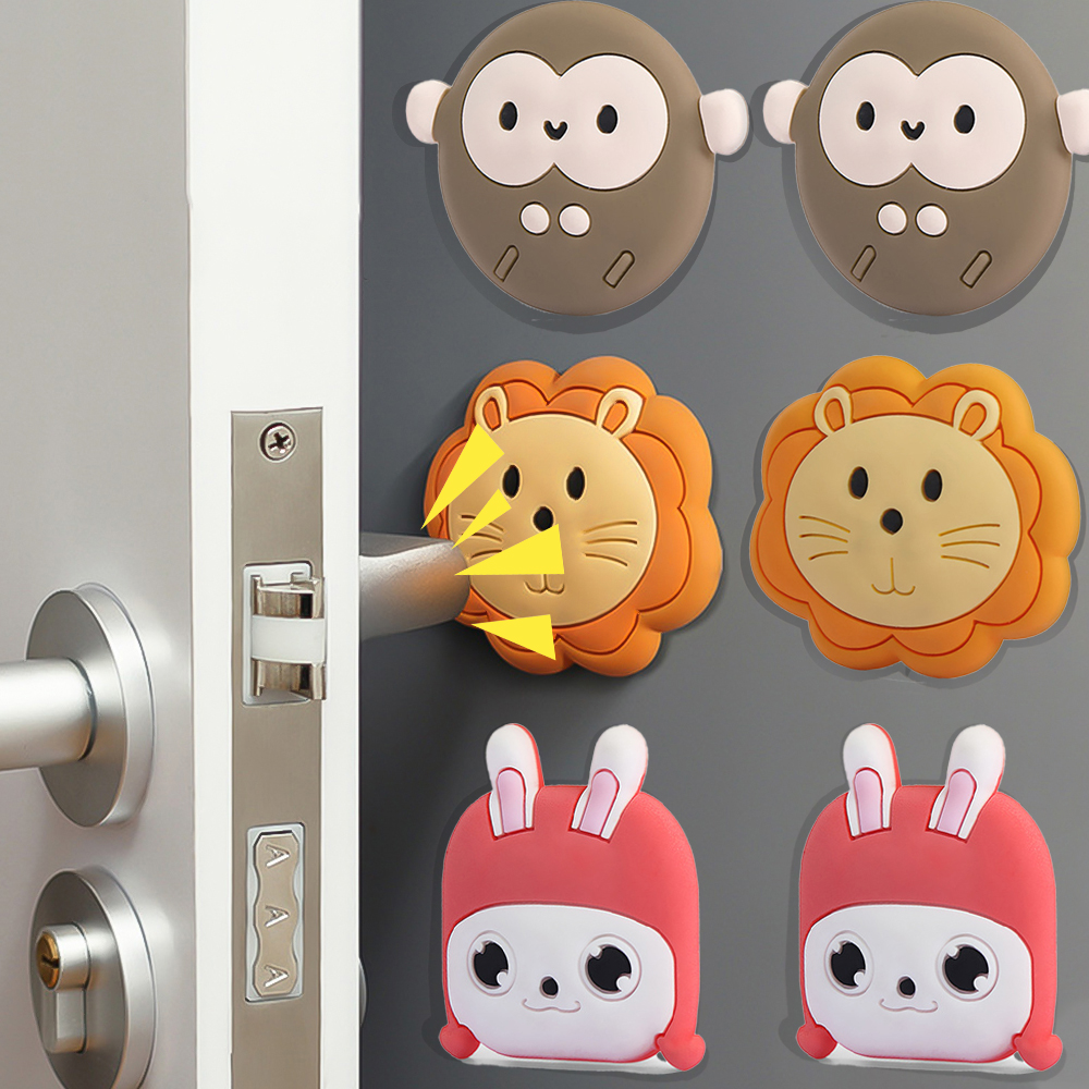 Home Improvement Ideas - Cartoon Door Stopper Silicone Handle Bumpers