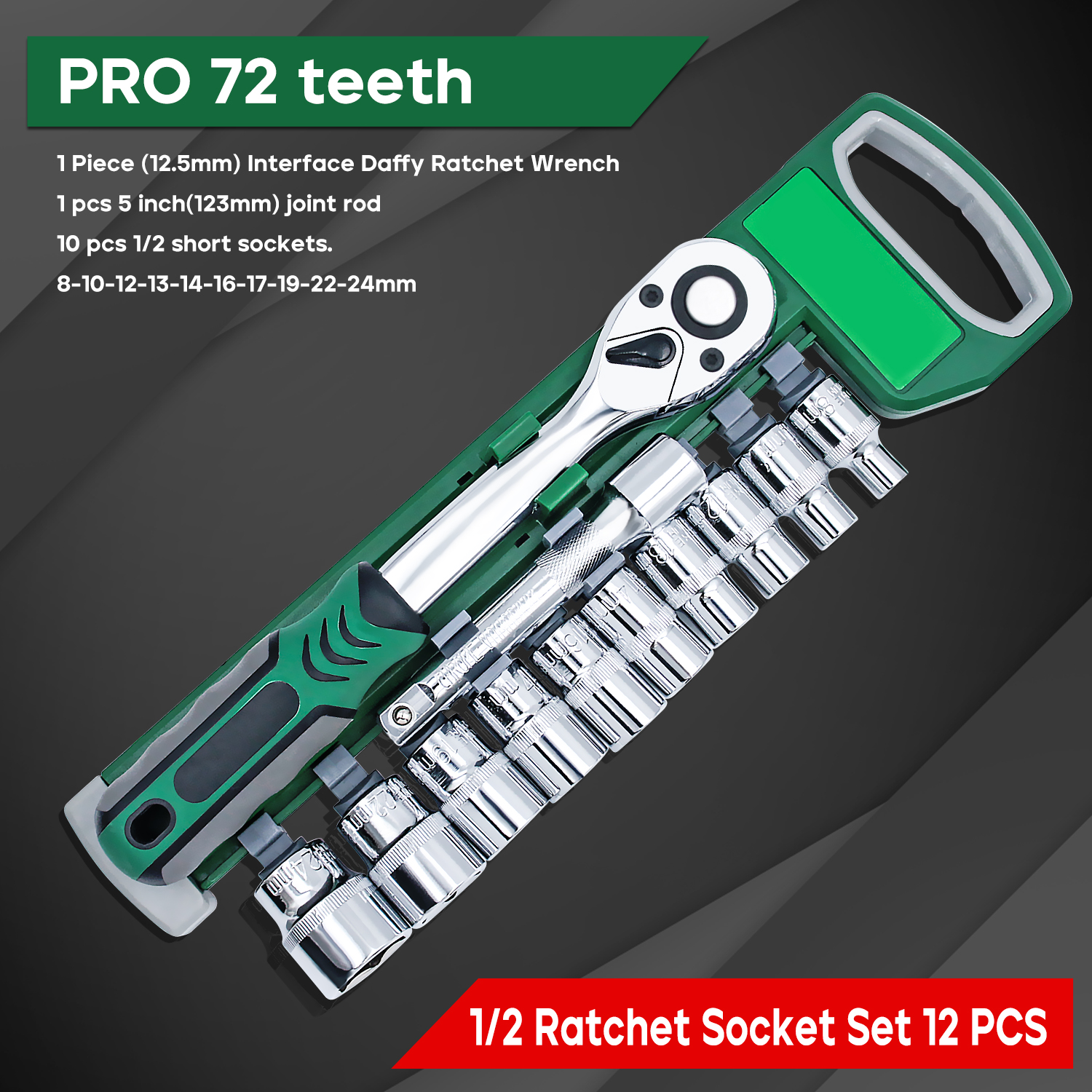 Home Improvement Tim Allen - 72 Tooth Ratchet Wrench Socket Set