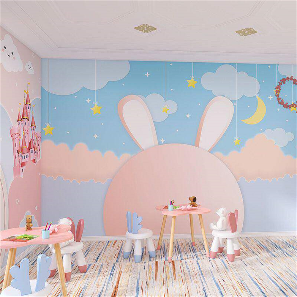 Custom Cartoon Warm Pink Star  - огляд і ціна Home Improvement Background