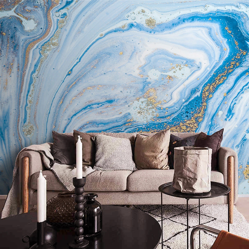 Custom Large Murals Blue Marbl - огляд і ціна Home Improvement Background