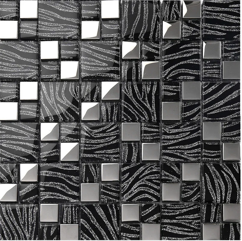 Luxury Black Silver Glass  Mos - огляд і ціна Home Improvement Background