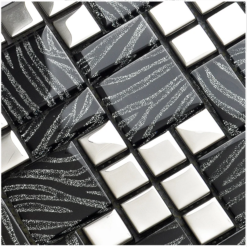 Luxury Black Silver Glass  Mos - огляд і ціна Home Improvement Background